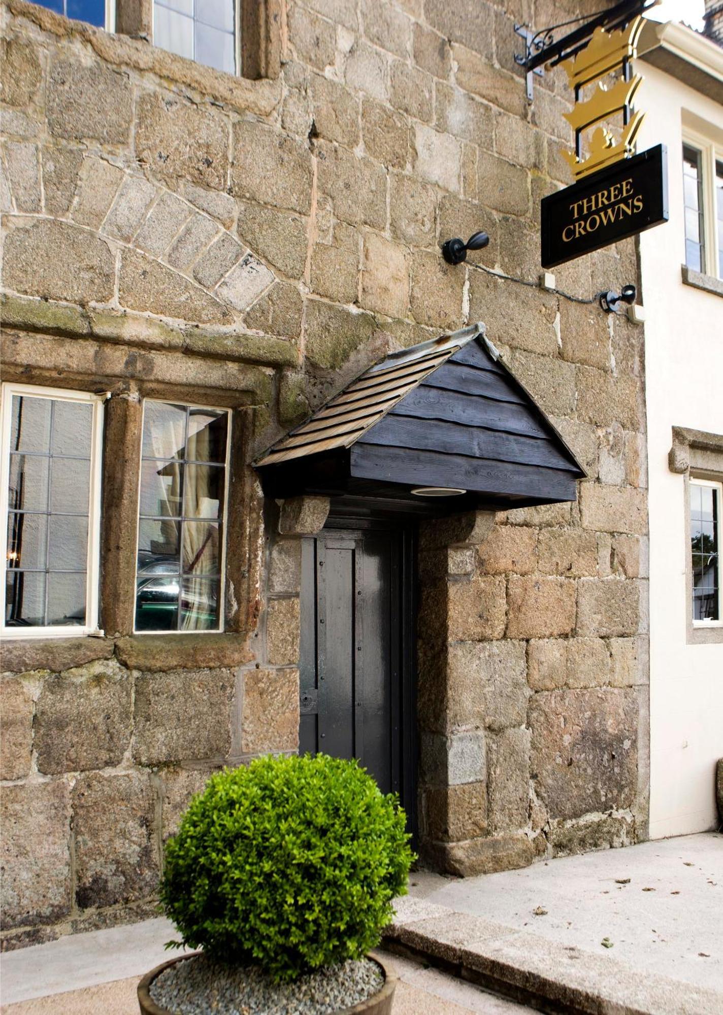 The Three Crowns Hotell Chagford Exteriör bild The door of the former stable